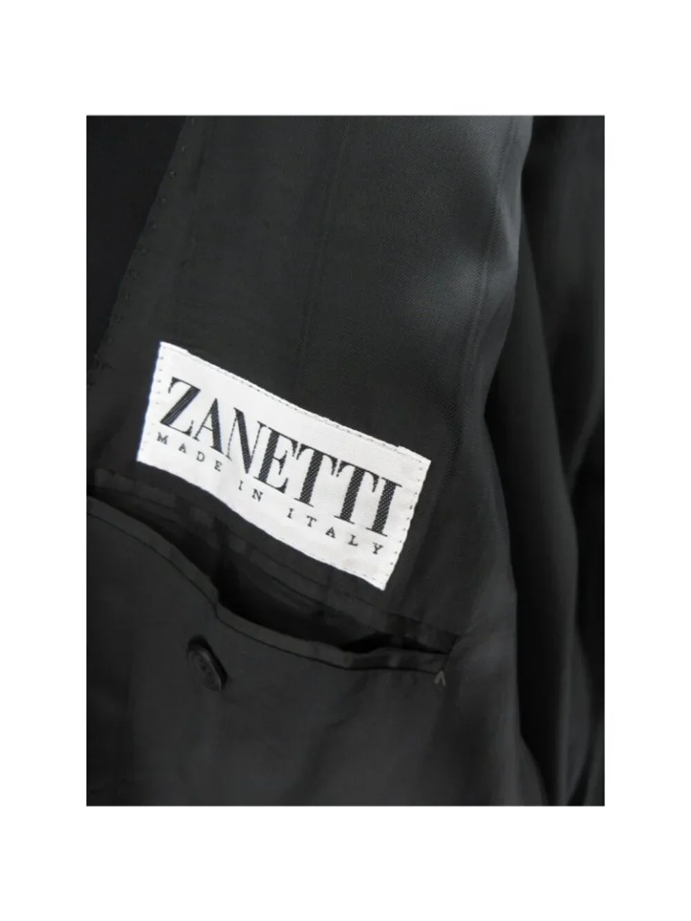 VINTAGE Zanetti Sport Coat L Blazer Double Breasted Dinner